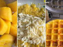 Waffle de banana-da-terra é o meu novo vício no café da manhã: receita fácil só com 3 ingredientes