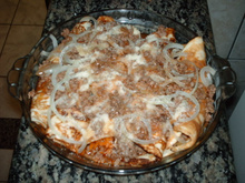 Panqueca de carne moída com cenoura