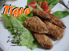 Tigre (mexilhões recheados e fritos )