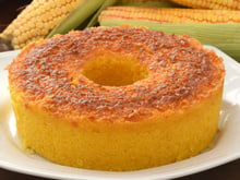 Bolo de milho verde da espiga