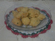 Bolinho de arroz com fubá sem ovos