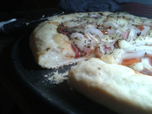 Massa de pizza sem ovo