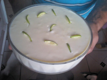 Mousse de limão feito à mão