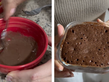Esse bolo de chocolate de micro-ondas fica pronto em 2 minutos, sempre faço quando bate a vontade de doce