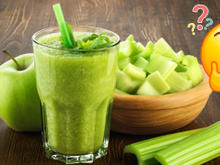 Quais são os benefícios para a saúde do suco de aipo e maçã verde?