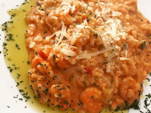 Risoto de camarão
