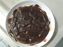 Torta de ganache com bis