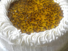 Bolo mousse de maracujá