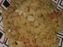 Macarrão com linguiça de churrasco rapidão