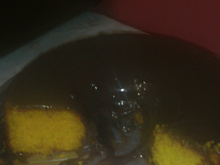 Bolo de cenoura com cobertura de brigadeiro