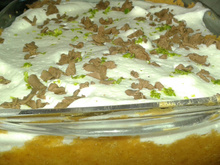 Torta de limão com chocolate