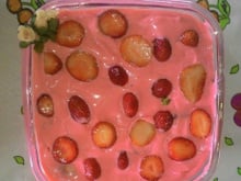 Mousse de morango rápida