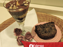 Pavê com bolo de avelã