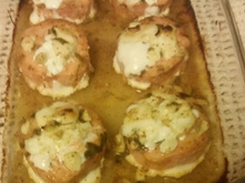 Medalhão de salmão ao molho de mostarda e mel