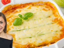 Belén, cozinheira: "Parece lasanha, mas é uma receita mais saudável com 1 abobrinha, 1 lata de atum, queijo e 2 ovos cozidos."