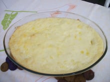 Escondidinho de carne seca com mandioca e batata