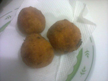 Bolinho de charque (carne seca)