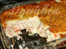 Torta de queijo e presunto