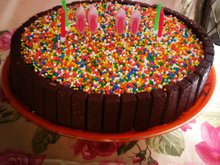 Bolo de chocolate Bis