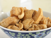 Torresmo vegano é fácil de fazer, fica crocante e muito sequinho