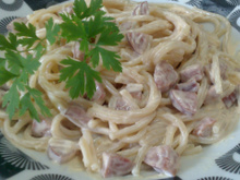 Molho branco de linguiça mista