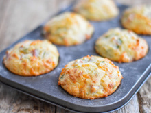 Muffin de queijo e bacon: receita deliciosa e fácil de fazer