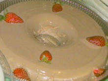 Pudim de maria-mole de chocolate