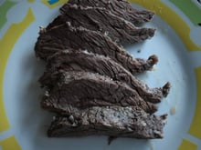 Picanha/fraldinha com sal grosso e clara de ovos