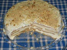 Semifrio de bolacha e café