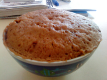 Bolo de iogurte de caneca