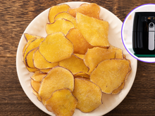 O segredo para o chips de batata-doce na airfryer ficar bem crocante: truque simples deixa a sua batatinha perfeita e deliciosa