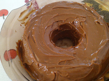 Bolo de maçã no liquidificador