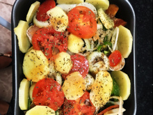 Peixe assado no forno da Dalete