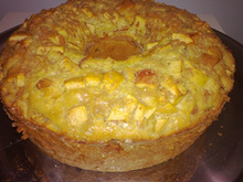 Bolo de granola e maçã