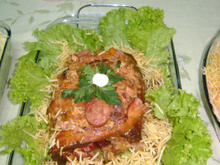 Lagarto recheado delicioso