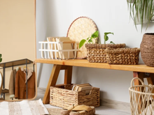 Kit com 4 cestos de bambu organiza e complementa por menos de R$ 80