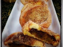 Rabanada recheada com nutella