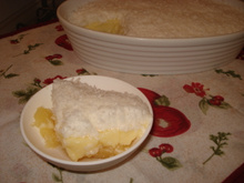 Delícia de abacaxi com coco