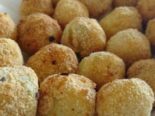 Bolinho de batata com peixe