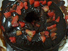 Calda de chocolate para bolo