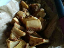 Torresmo pururuca de forno mais light