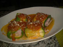 Enroladinho de abobrinha