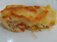 Escondidinho de frango cremoso