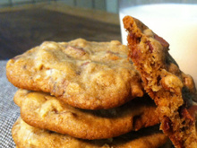 Cookie de nozes e chocolate