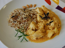 Frango Uau! Com limão e curry (tipo Indiano)