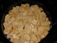 Torta de banana com pão velho