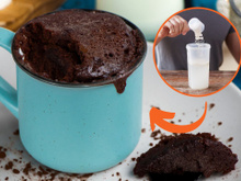 Essa receita de bolo proteico e de caneca é perfeita para quem não quer sair da dieta e tem pressa!