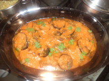 Carne moída com berinjela