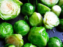 Couve de Bruxelas dourada