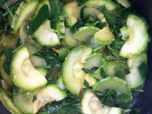 Abobrinha com agrião